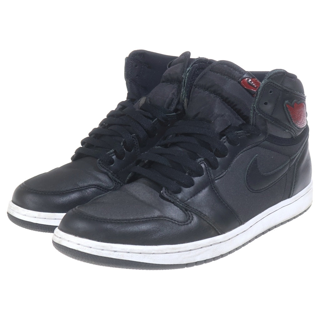 NIKE(ナイキ) AIR JORDAN 1 RETRO HIGH OG BLACK GYM RED エアジョーダン1 レトロ ハイカットスニーカー ブラック US10.5/28.5cm 555088-060