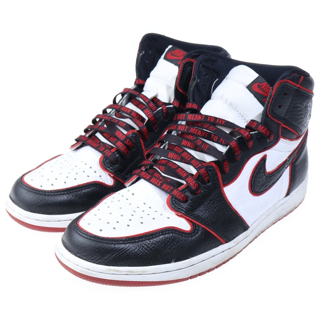 NIKE(ナイキ) AIR JORDAN1 HIGH OG BLOOD LINEエアジョーダン1 ハイカットスニーカー ブラッドライン ブラック/レッド US10.5/28.5cm 555088-062