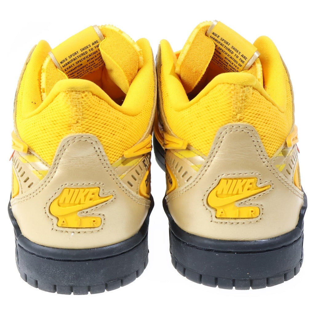 NIKE(ナイキ) ×OFF-WHITE AIR RUBBER DUNK LOW UNIVERSITY GOLD オフホワイト ラバーダンク ローカットスニーカー イエロー US10.5/28.5cm CU6015-700