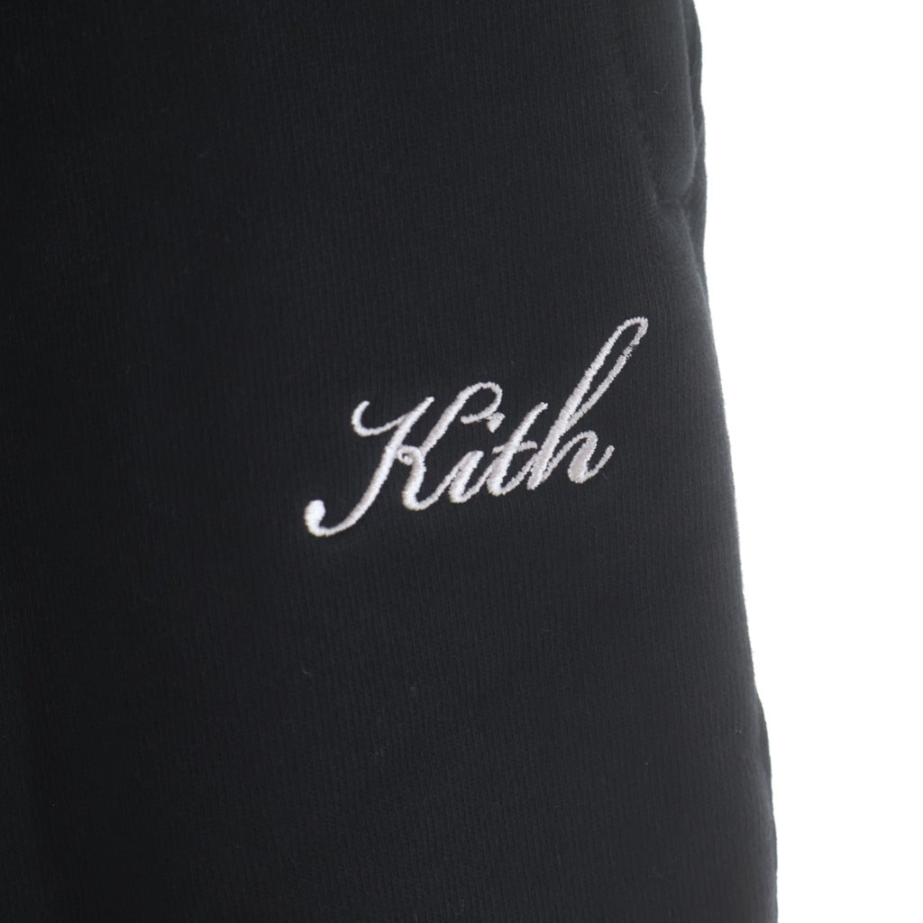 KITH(キス) Williams I Sweatpant ロゴ刺繍 スウェットパンツ ブラック KHM060052
