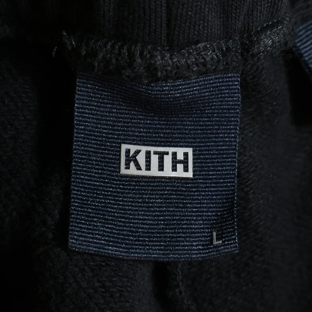 KITH(キス) Williams I Sweatpant ロゴ刺繍 スウェットパンツ ブラック KHM060052