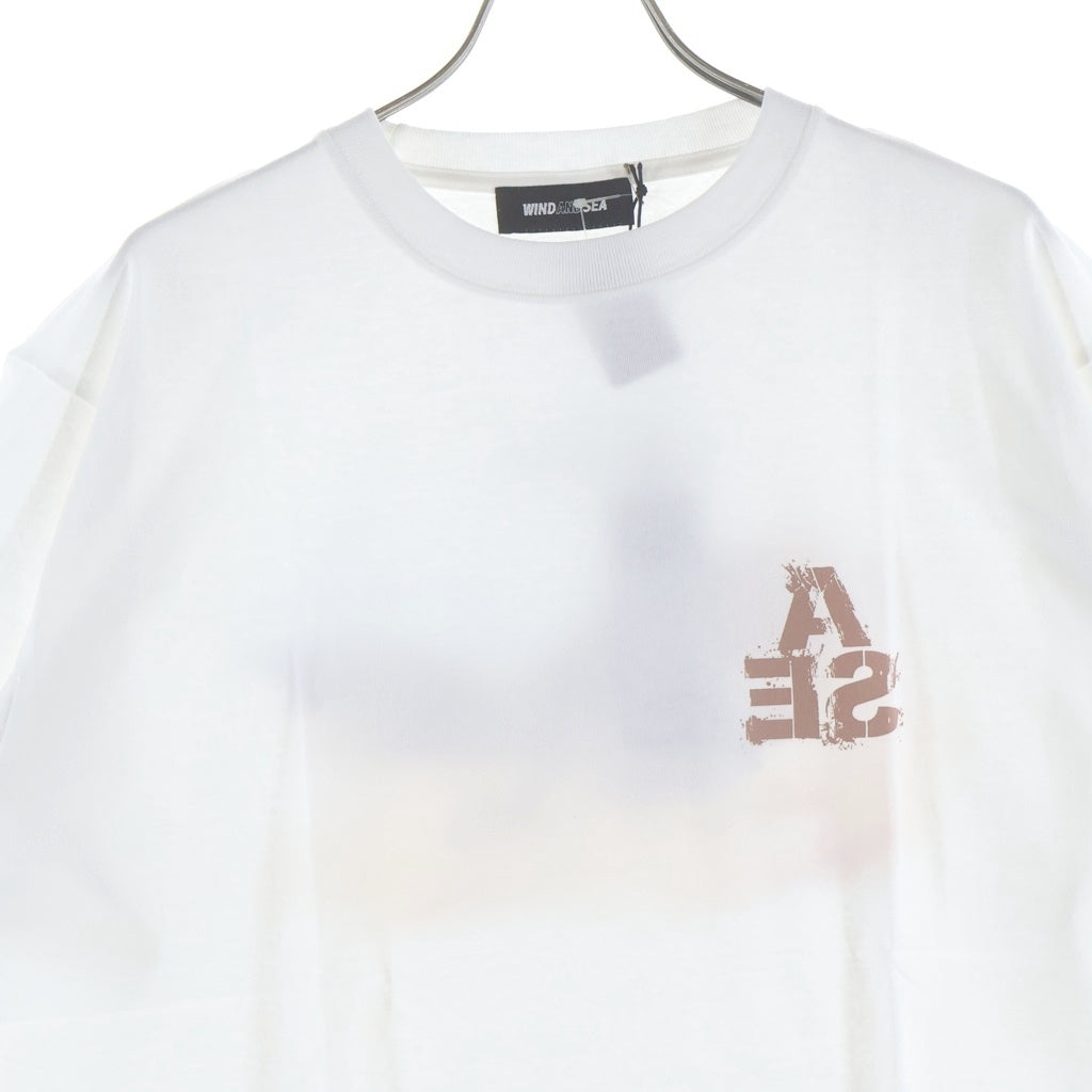 WIND AND SEA(ウィンダンシー) 24SS ×STARWARS THE MANDALORIAN TEE スターウォーズ ザ・マンダロリアン プリント クルーネック 半袖Tシャツ カットソー ホワイト WDS-C-STWM-25-Q1-11