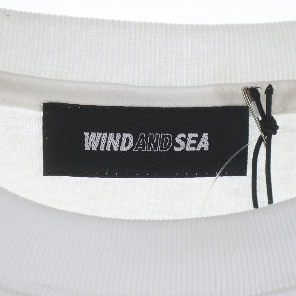 WIND AND SEA(ウィンダンシー) 24SS ×STARWARS THE MANDALORIAN TEE スターウォーズ ザ・マンダロリアン プリント クルーネック 半袖Tシャツ カットソー ホワイト WDS-C-STWM-25-Q1-11