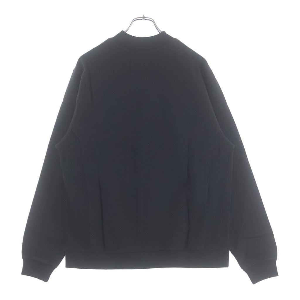 KITH(キス) Carlisle Mockneck Sweatshirt カーライル ロゴ刺繍 モックネック スウェットトレーナー ブラック KHM030151