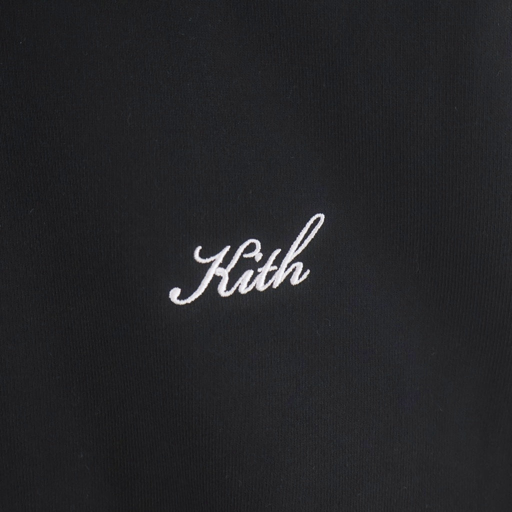 KITH(キス) Carlisle Mockneck Sweatshirt カーライル ロゴ刺繍 モックネック スウェットトレーナー ブラック KHM030151