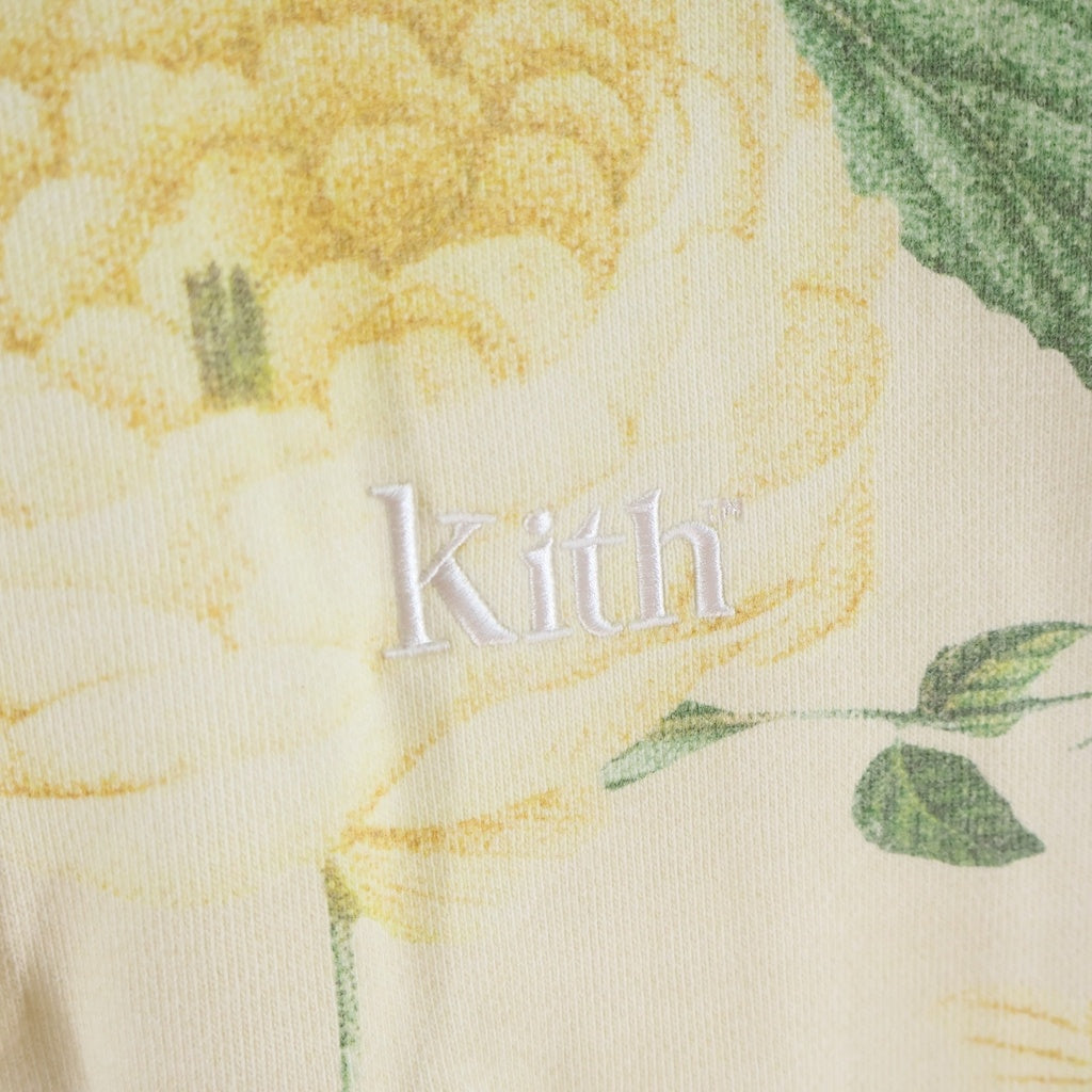 KITH(キス) Peony Print Hoodie ピオニープリント ロゴ刺繍 フラワー 総柄 スウェット プルオーバーパーカー マルチ KH2569
