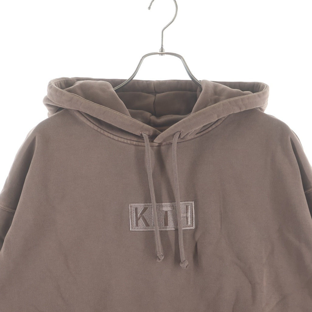 KITH キス 20AW Williams III Hoodie ウィリアムズ ボックスロゴ刺繍 スウェット プルオーバーパーカー ブラウン KH2559 KITH(キス) 20AW Williams III Hoodie ウィリアムズ ボックスロゴ刺繍