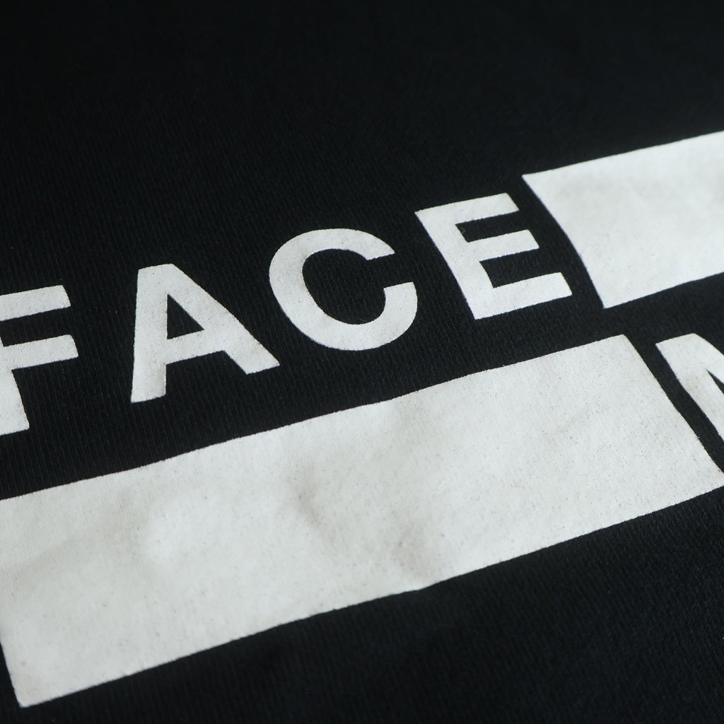 THE CONVENI(ザコンビニ) ×FACETASM FACE/MENT HOODIE ファセッタズム ロゴプリント スウェット プルオーバーパーカー ブラック PPM-39050-C