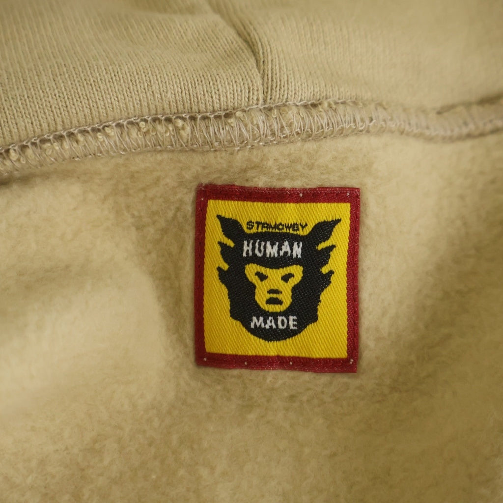 HUMAN MADE(ヒューマンメイド) 22AW HALF-ZIP HOODIE ノルディック ハーフジップ プルオーバー スウェットシャツ ベージュ HM24CS028