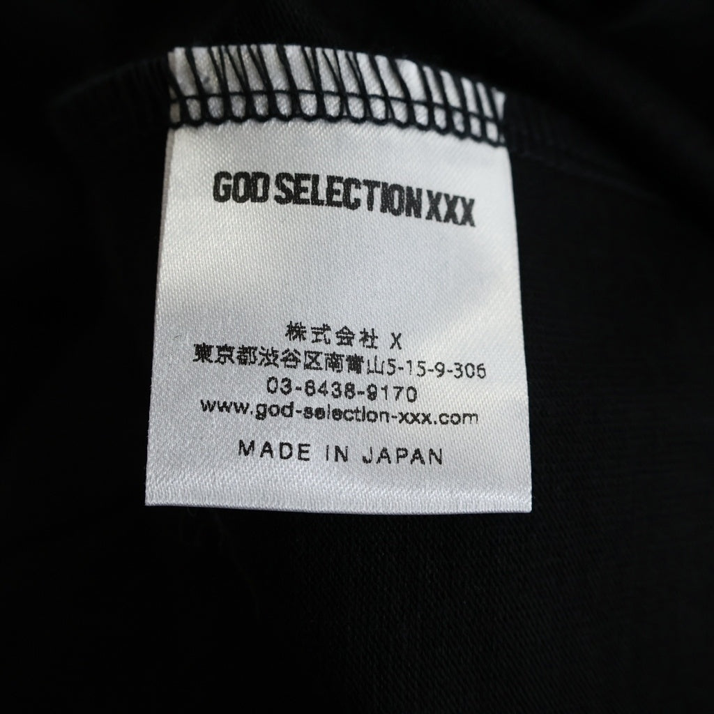 GOD SELECTION XXX(ゴッドセレクショントリプルエックス) 21SS ×Onepiece SS Tee ワンピース 麦わらの一味 海賊旗 半袖Tシャツ ブラック GX-S21-OPST-04