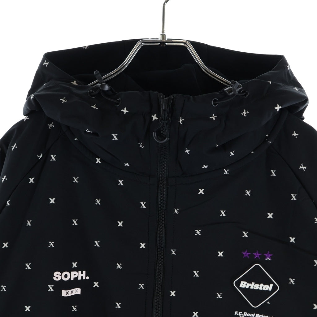 F.C.R.B.(エフシーアールビー) 21SS ×GOD SELECTION XXX TRAINING VENTILATION HOODIE トレーニング ベンチレーション ジップパーカー ブラック FCRB-210116