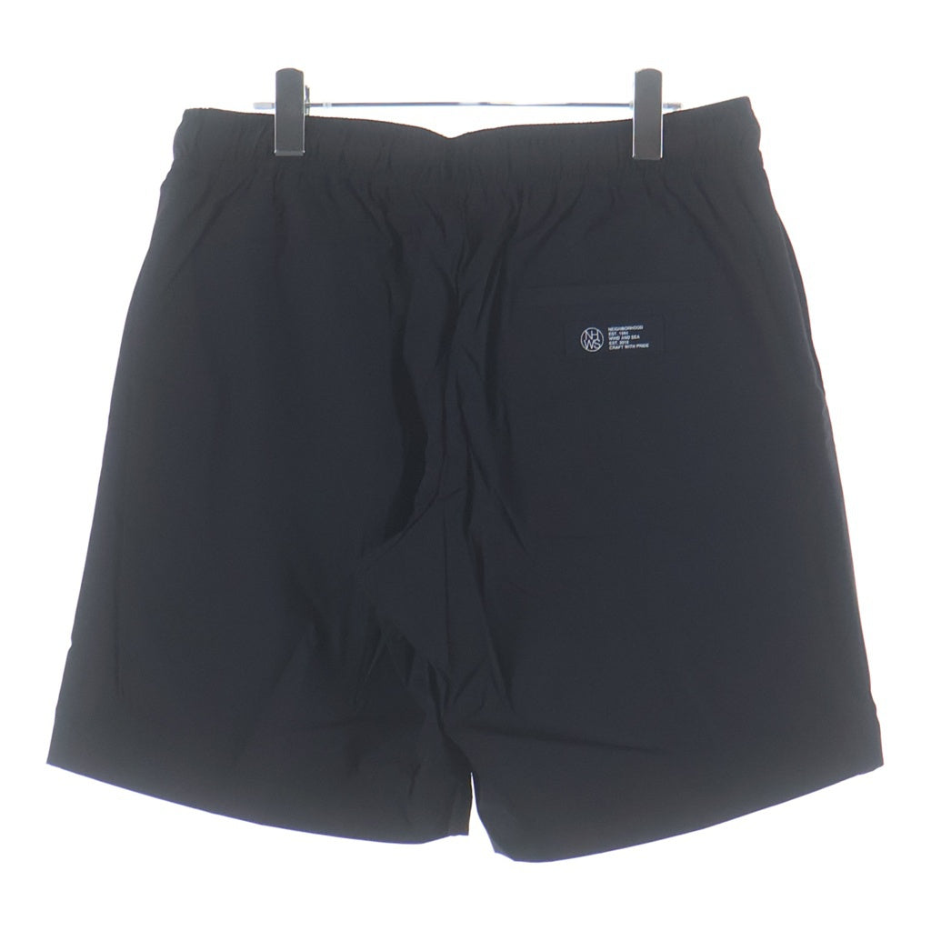 WIND AND SEA(ウィンダンシー) 22SS ×NHWDS NYLON SHORTS ネイバーフッド ロゴプリント ナイロン ショートパンツ ハーフパンツ ショーツ ブラック 221FRWSN-PTM01S