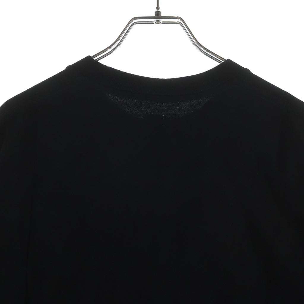 SEQUEL(シークエル) 22AW ロゴプリント クルーネック 半袖Tシャツ カットソー ブラック SQ-22AW-ST-12