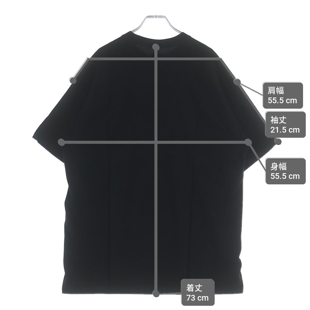 SEQUEL(シークエル) 22AW ロゴプリント クルーネック 半袖Tシャツ カットソー ブラック SQ-22AW-ST-12