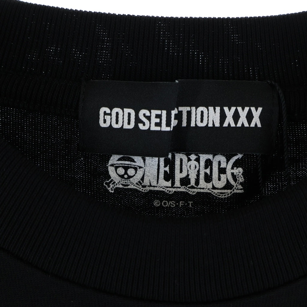 GOD SELECTION XXX(ゴッドセレクショントリプルエックス) 22AW ×Onepiece SS Tee ワンピース トニートニーチョッパー 半袖Tシャツ ブラック GX-A22-OPST-02
