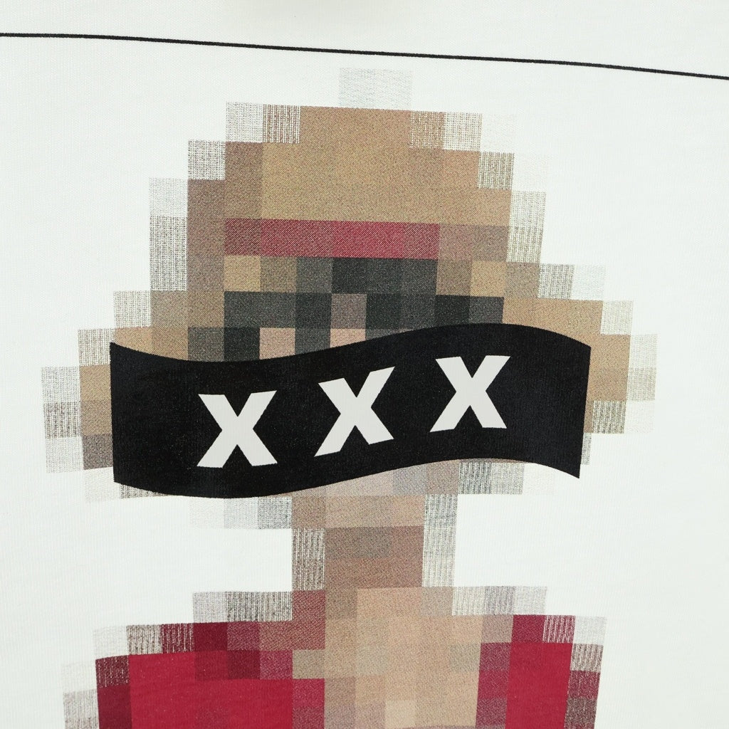 GOD SELECTION XXX(ゴッドセレクショントリプルエックス) 21SS ×Onepiece SS Tee ワンピース モンキー D ルフィ 半袖Tシャツ ホワイト GX-S21-OPST-01