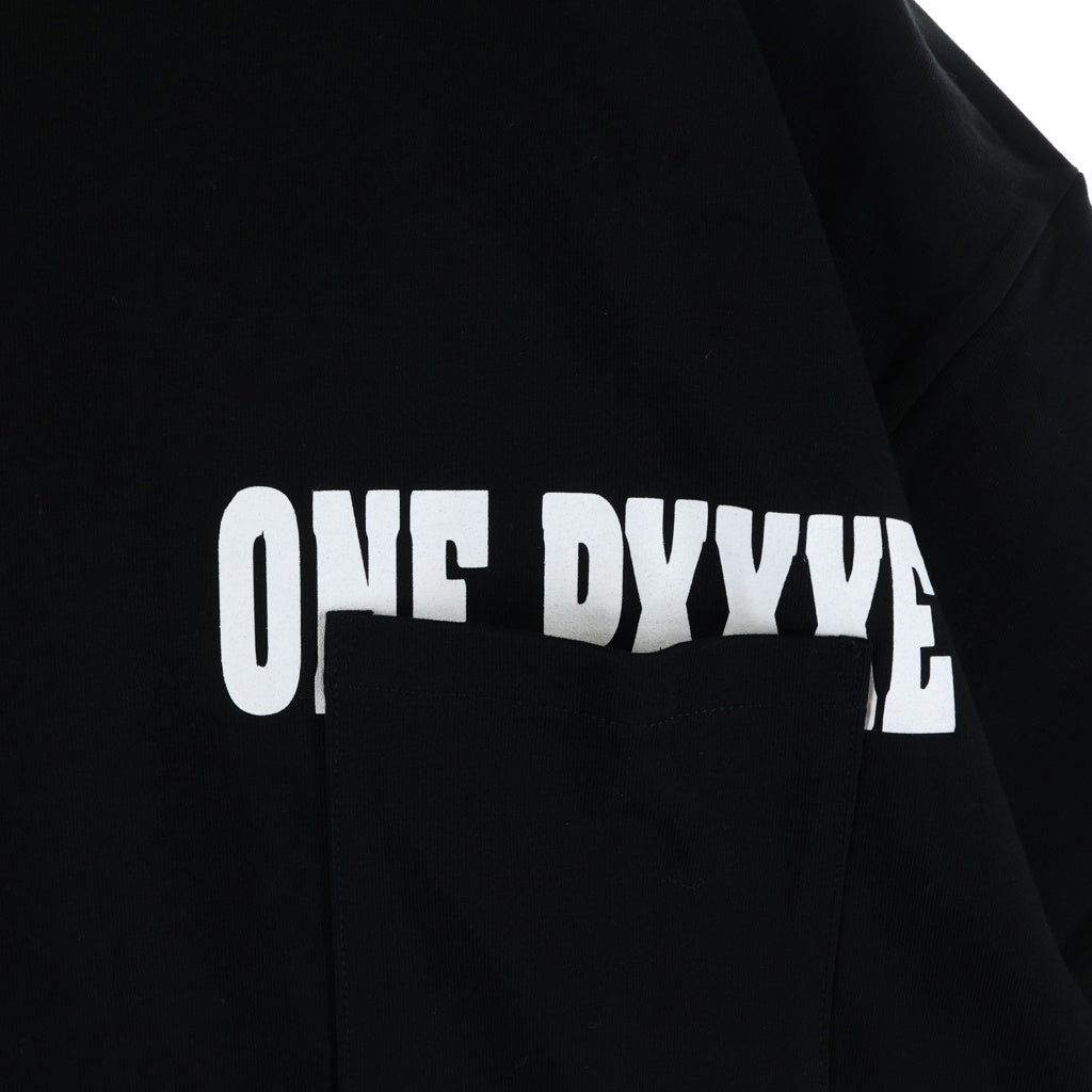 GOD SELECTION XXX(ゴッドセレクショントリプルエックス) 22AW ×Onepiece Pocket SS Tee ワンピース ロゴポケット 半袖Tシャツ ブラック GX-A22-OPST-01