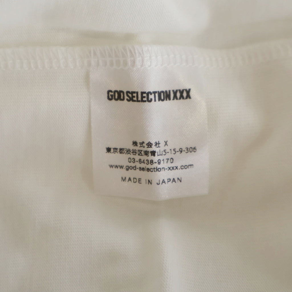 GOD SELECTION XXX(ゴッドセレクショントリプルエックス) 21SS 8周年記念 フォトプリント 半袖Tシャツ ホワイト GX-S21-8ST-01