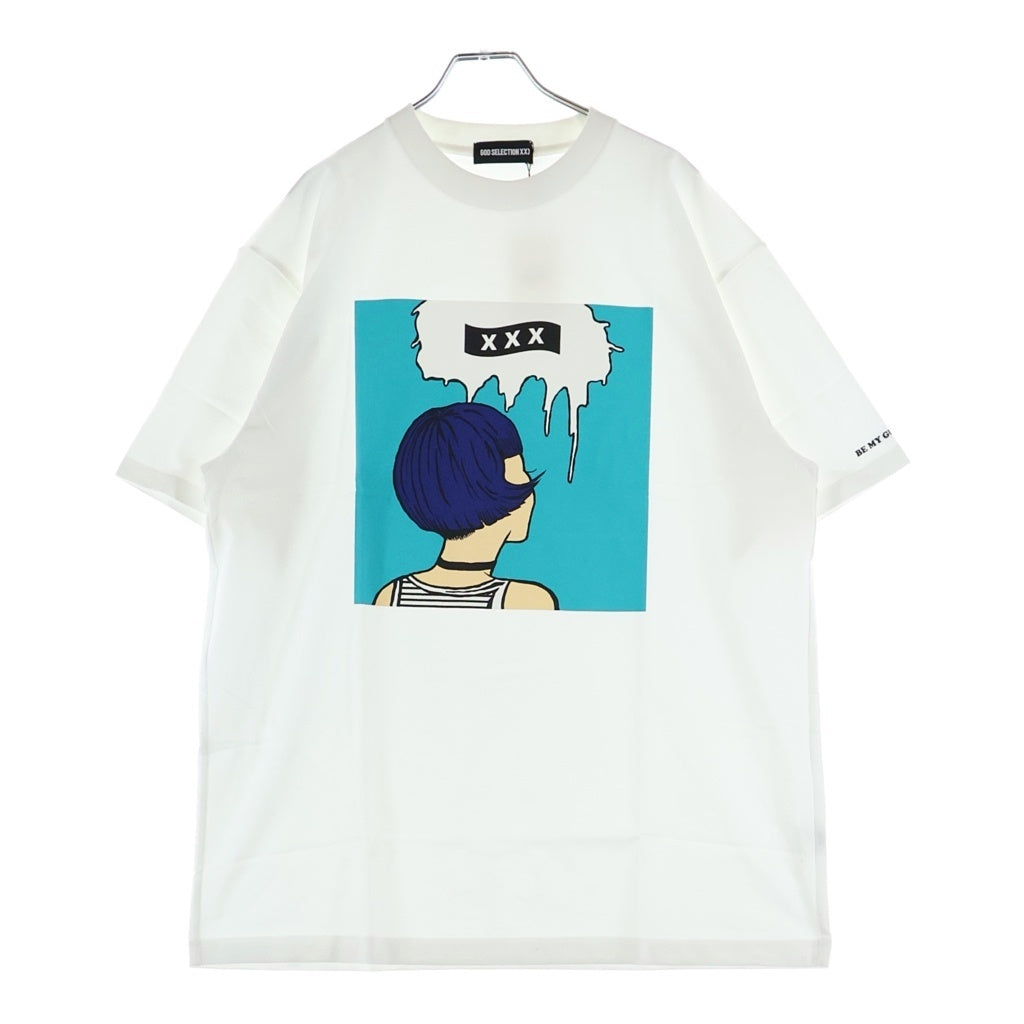 GOD SELECTION XXX(ゴッドセレクショントリプルエックス) 21SS ×BE MY GUEST SS Tee ビーマイゲスト 半袖Tシャツ ホワイト GX-S21-BMGST-02