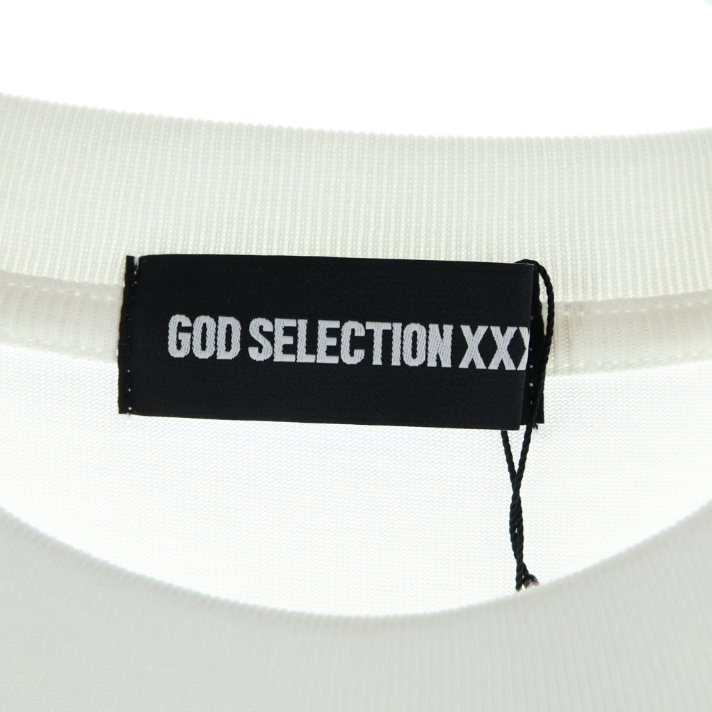 GOD SELECTION XXX(ゴッドセレクショントリプルエックス) 21SS ×BE MY GUEST SS Tee ビーマイゲスト 半袖Tシャツ ホワイト GX-S21-BMGST-02