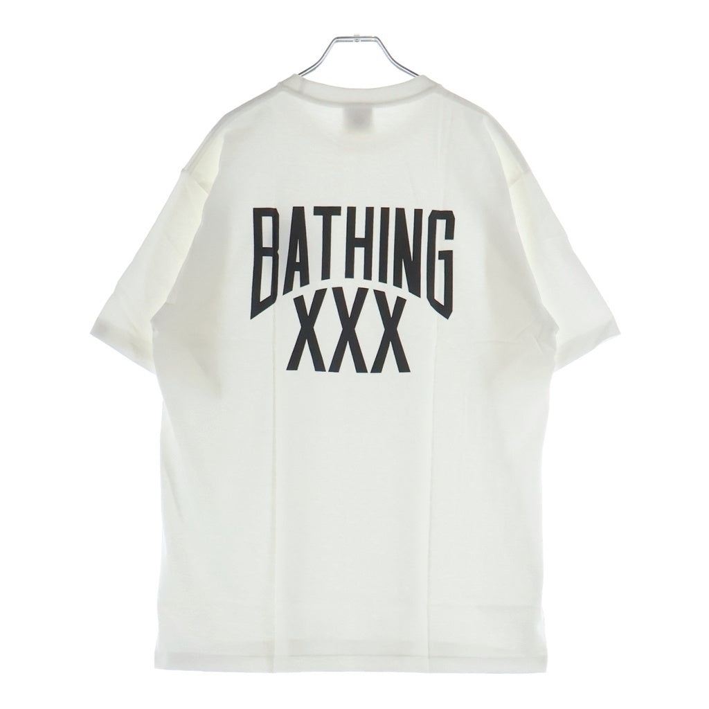 A BATHING APE(アベイシングエイプ) ×GOD SELECTION XXX Small Ape Head S/S Tee ゴッドセレクション サルカモ 半袖Tシャツ ホワイト 001TEF731927X