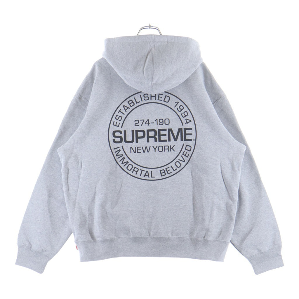 SUPREME(シュプリーム) 24SS Immortal Hooded Sweatshirt イモータル フーディー スウェットプルオーバーパーカー グレー