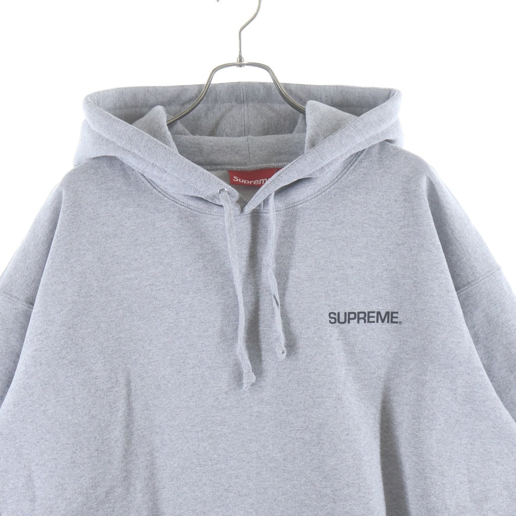 SUPREME(シュプリーム) 24SS Immortal Hooded Sweatshirt イモータル フーディー スウェットプルオーバーパーカー グレー