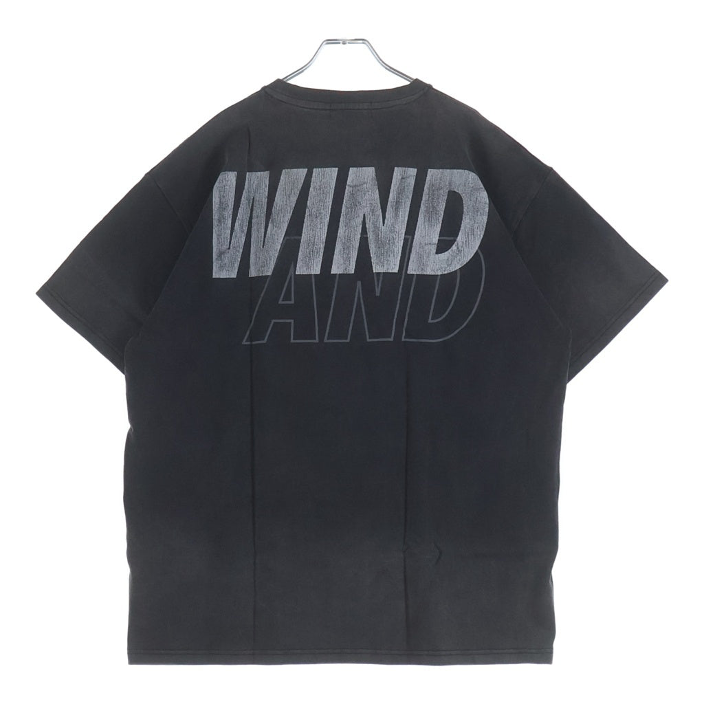 WIND AND SEA(ウィンダンシー) SEA SULFER HERITAGE S/S TEE ロゴプリント サルファー ヘリテージ 半袖Tシャツ カットソー ブラック WDS-O-SIG-24-Q4-CS-03