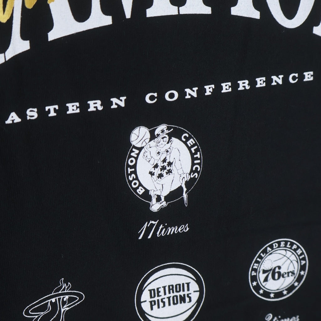 WIND AND SEA(ウィンダンシー) ×NBA CHAMPIONS TEE エヌビーエー チャンピオン ロゴプリント クルーネック 半袖Tシャツ カットソー ブラック WDS-C-PNB7-24-Q4-06