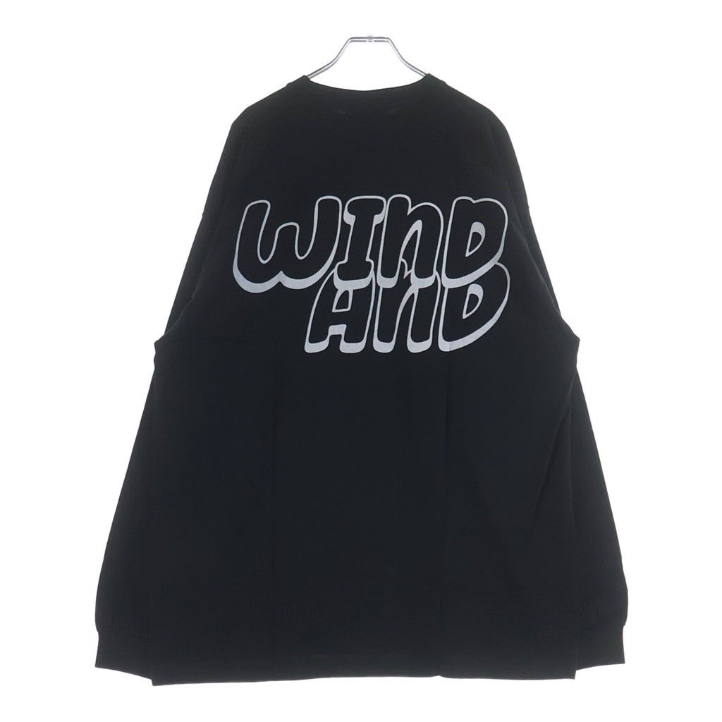 WIND AND SEA(ウィンダンシー) Procject Kabigon L/S Tee プロジェクト カビゴン ポケモン プリント 長袖Tシャツ カットソー ブラック WDS-C-PKM-24-Q2-02