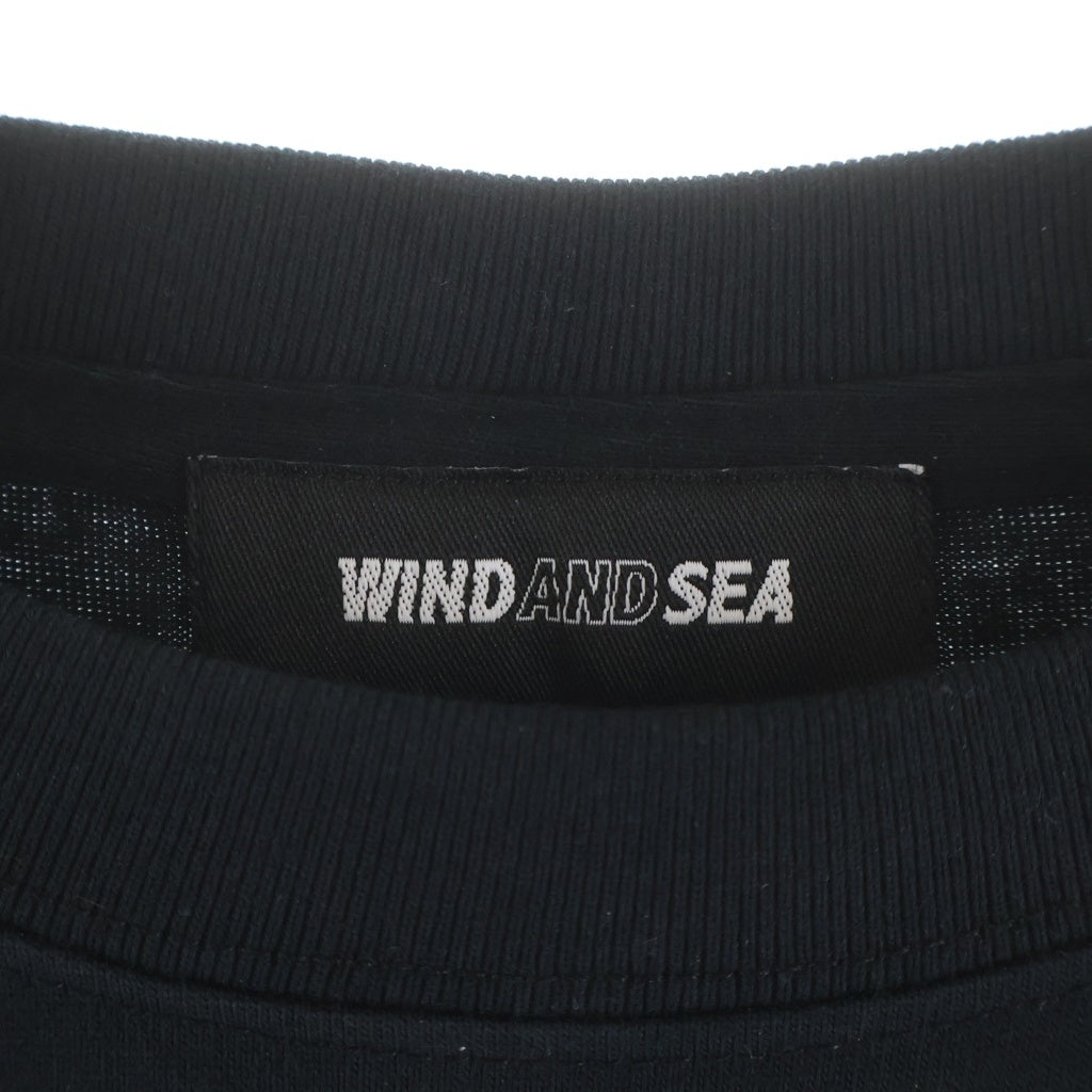 WIND AND SEA(ウィンダンシー) Procject Kabigon L/S Tee プロジェクト カビゴン ポケモン プリント 長袖Tシャツ カットソー ブラック WDS-C-PKM-24-Q2-02