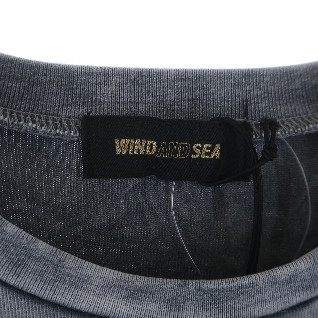 WIND AND SEA(ウィンダンシー) 24SS SEA HIGH SULFER S/S TEE ロゴ ハイサルファー 半袖Tシャツ カットソー グレー WDS-O-SIG-24-Q4-CS-02