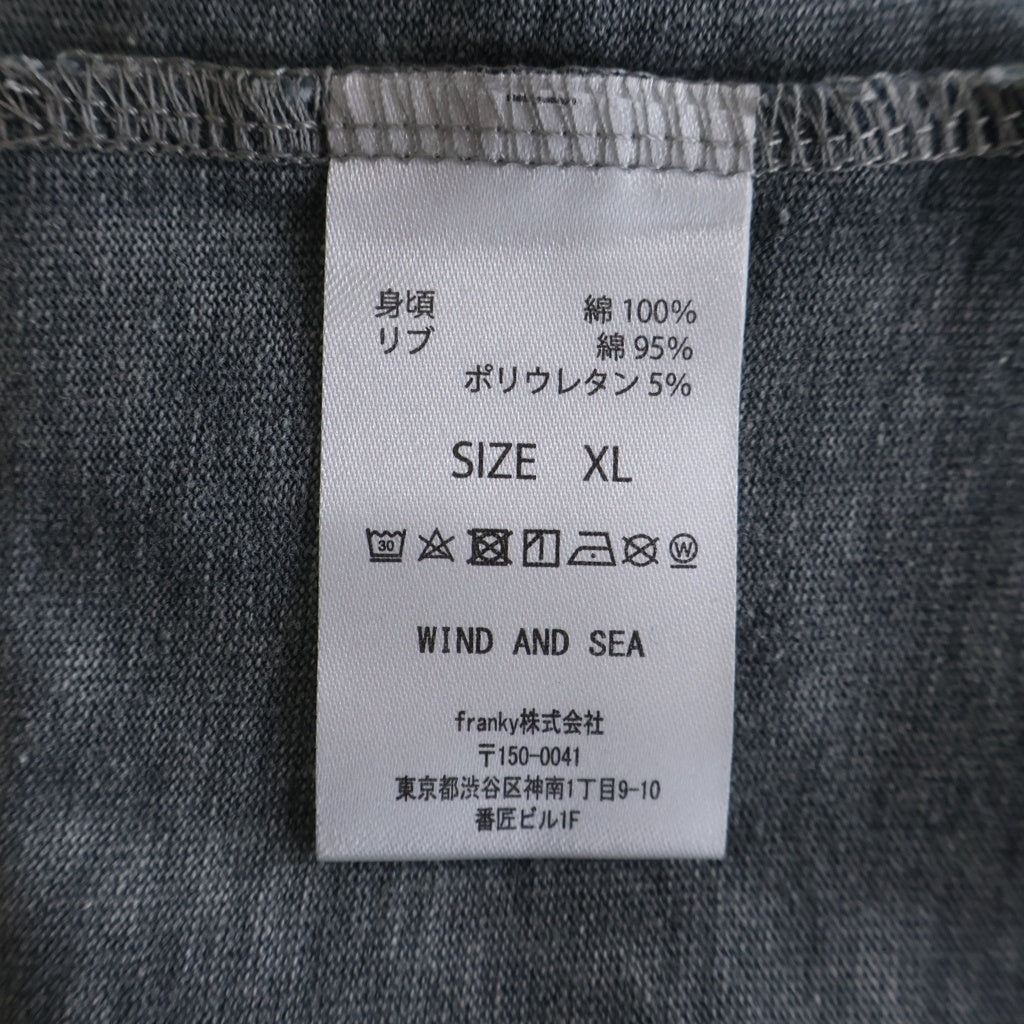 WIND AND SEA(ウィンダンシー) 24SS SEA HIGH SULFER S/S TEE ロゴ ハイサルファー 半袖Tシャツ カットソー グレー WDS-O-SIG-24-Q4-CS-02