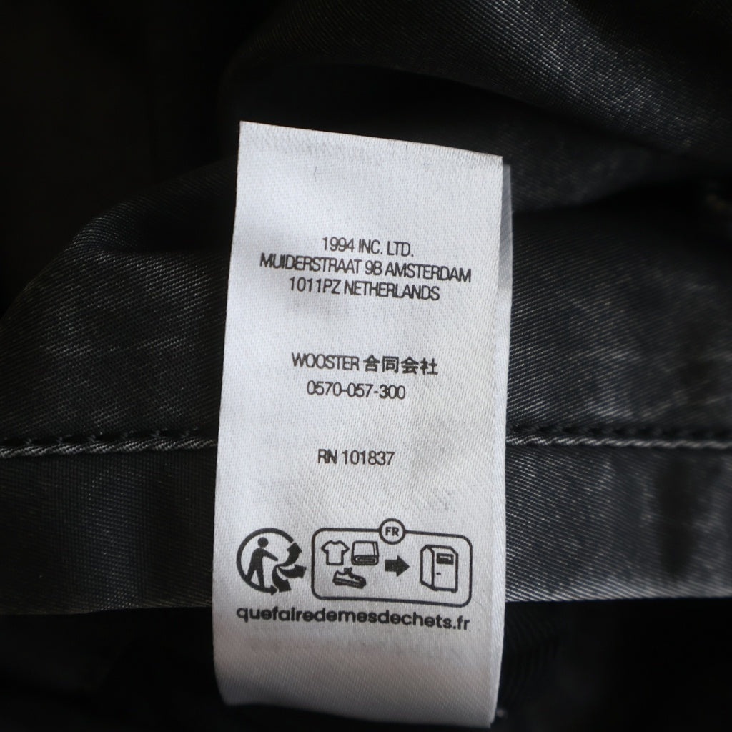 SUPREME(シュプリーム) 23SS Denim Sleeve MA-1 デニムスリーブ ジップアップ フライトジャケット ブルゾン ブラック