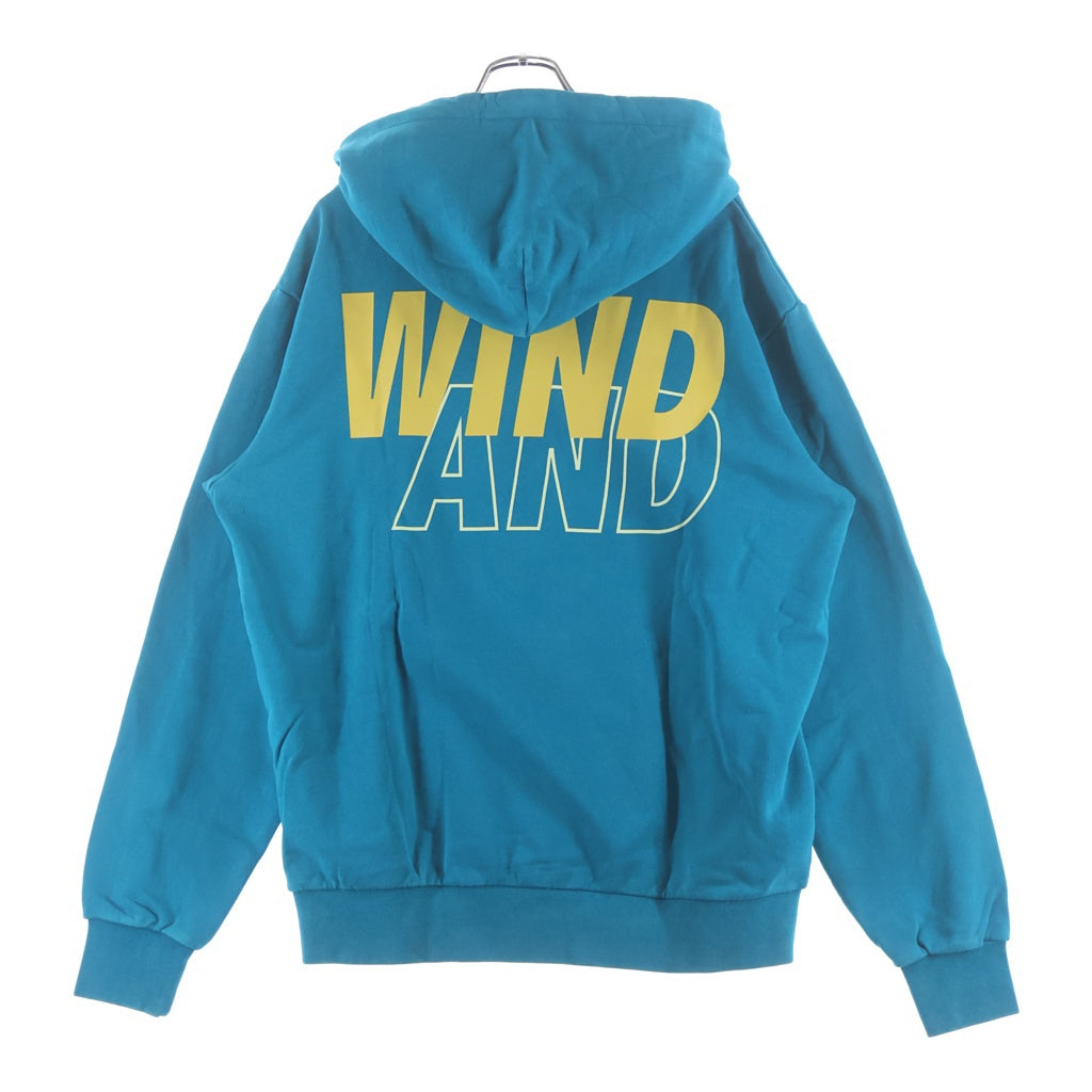 WIND AND SEA(ウィンダンシー) SEA SULFER HOODIE ロゴプリント サルファー スウェット プルオーバーパーカー ブルー WDS-O-SIG-24-Q1-CS-01