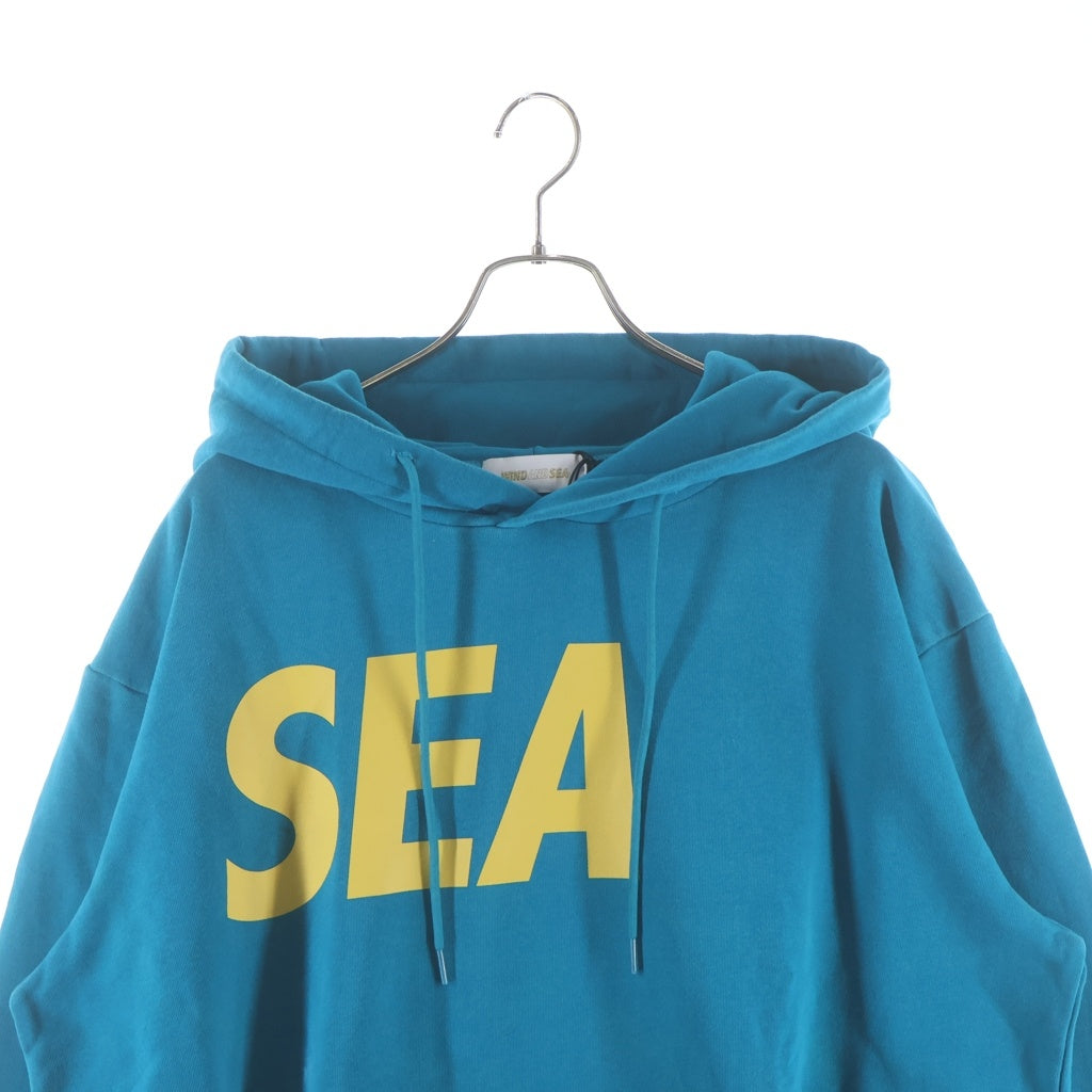 WIND AND SEA(ウィンダンシー) SEA SULFER HOODIE ロゴプリント サルファー スウェット プルオーバーパーカー ブルー WDS-O-SIG-24-Q1-CS-01