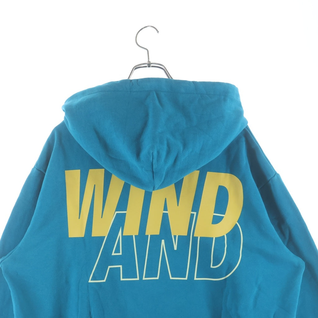 WIND AND SEA(ウィンダンシー) SEA SULFER HOODIE ロゴプリント サルファー スウェット プルオーバーパーカー ブルー WDS-O-SIG-24-Q1-CS-01