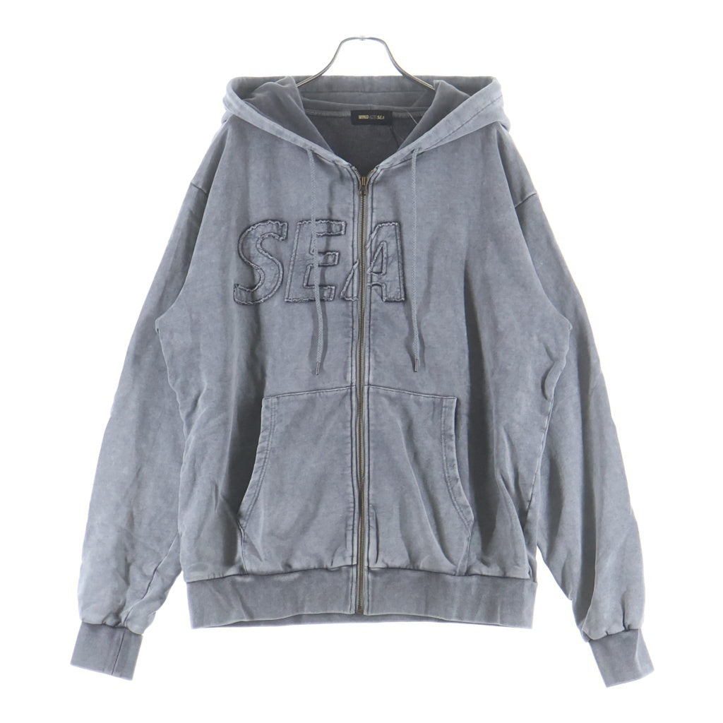 WIND AND SEA(ウィンダンシー) 24SS SEA HIGH SULFER ZIP-UP SWEATSHIRT シーハイサルファー ジップアップ スウェット パーカー グレー WDS-O-SIG-24-Q4-CS-01