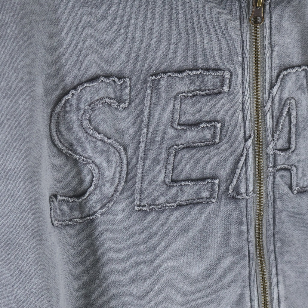 WIND AND SEA(ウィンダンシー) 24SS SEA HIGH SULFER ZIP-UP SWEATSHIRT シーハイサルファー ジップアップ スウェット パーカー グレー WDS-O-SIG-24-Q4-CS-01