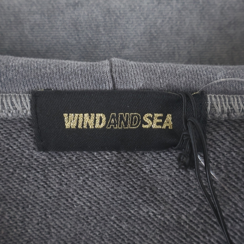 WIND AND SEA(ウィンダンシー) 24SS SEA HIGH SULFER ZIP-UP SWEATSHIRT シーハイサルファー ジップアップ スウェット パーカー グレー WDS-O-SIG-24-Q4-CS-01