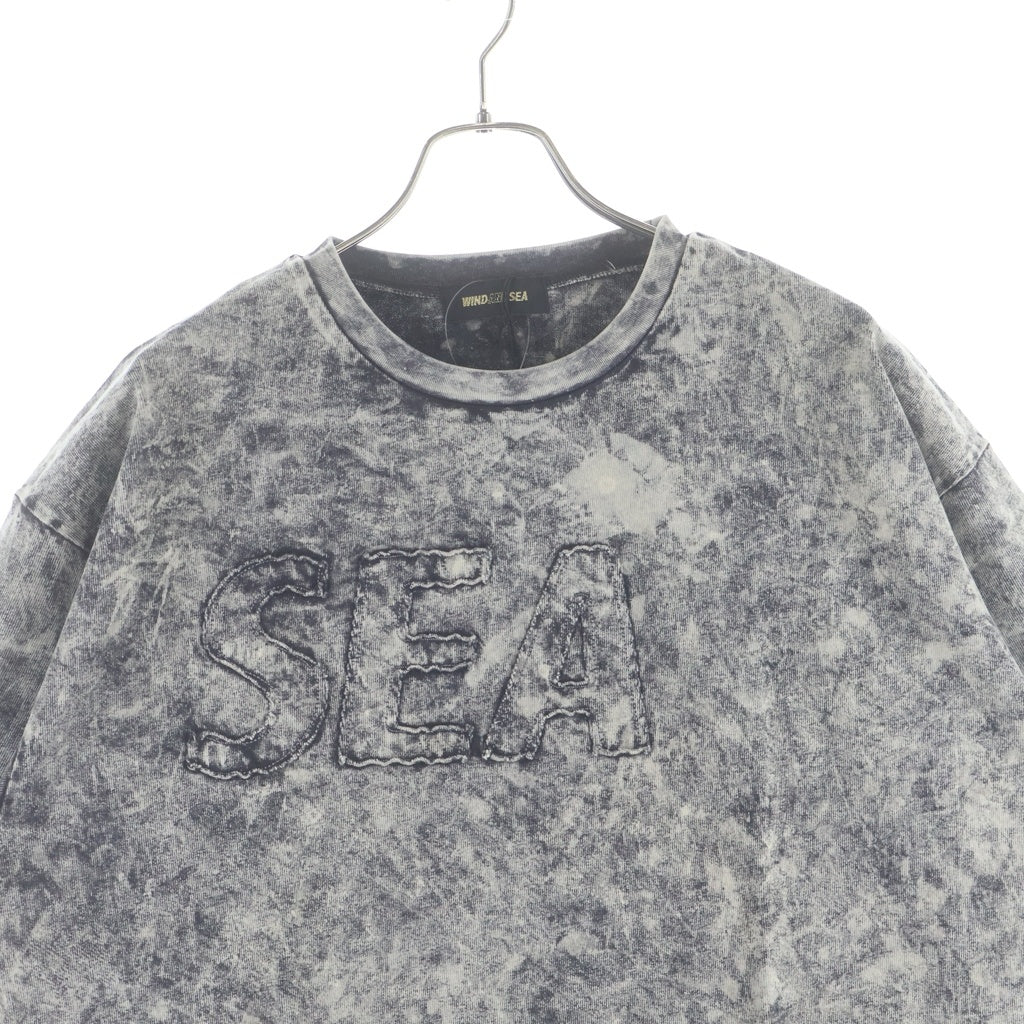 WIND AND SEA(ウィンダンシー) 24SS SEA HIGH SULFER S/S TEE ロゴ ハイサルファー 半袖Tシャツ カットソー ブラック WDS-O-SIG-24-Q4-CS-02