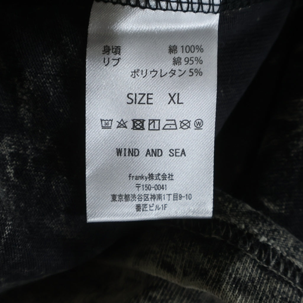 WIND AND SEA(ウィンダンシー) 24SS SEA HIGH SULFER S/S TEE ロゴ ハイサルファー 半袖Tシャツ カットソー ブラック WDS-O-SIG-24-Q4-CS-02