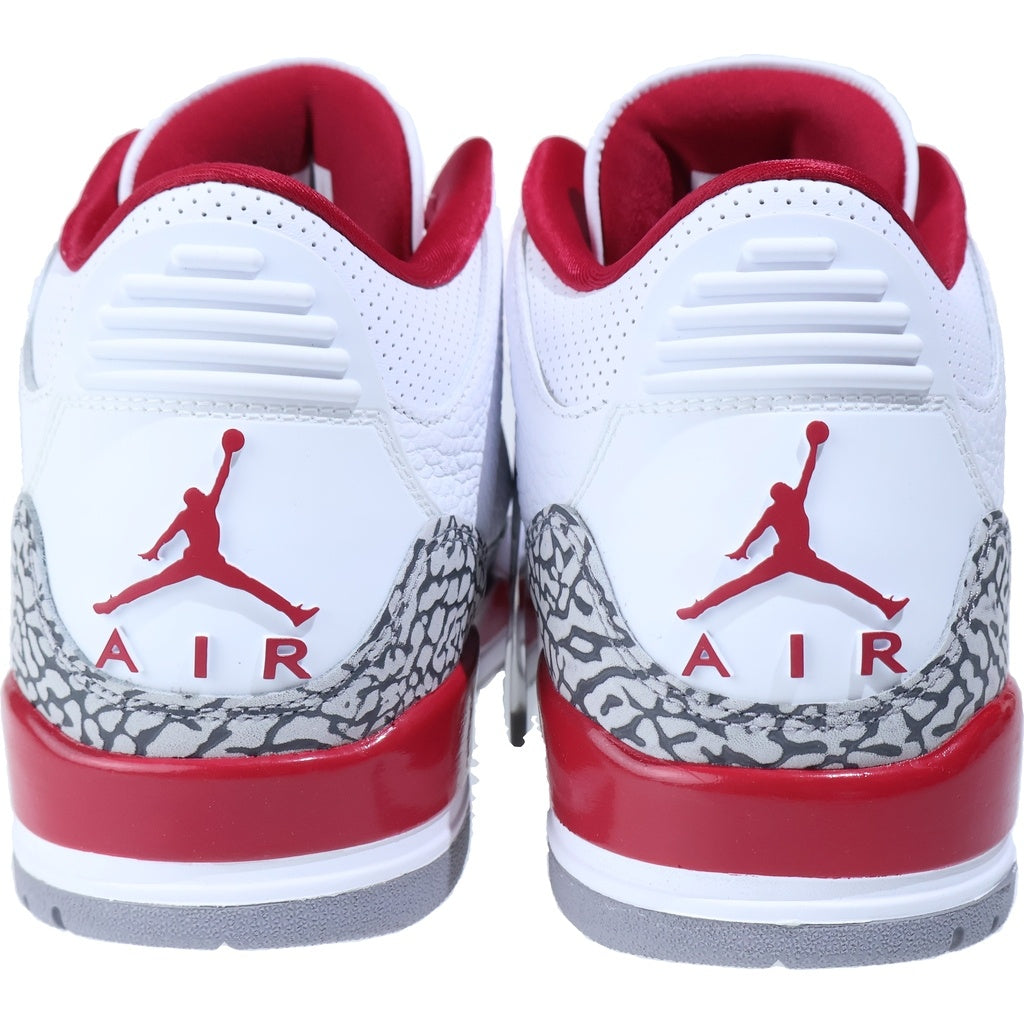 NIKE(ナイキ) AIR JORDAN 3 RETRO CARDINAL RED CT8532-126 エアジョーダン 3 カーディナルレッド ハイカットスニーカー ホワイト/レッド US11/29cm