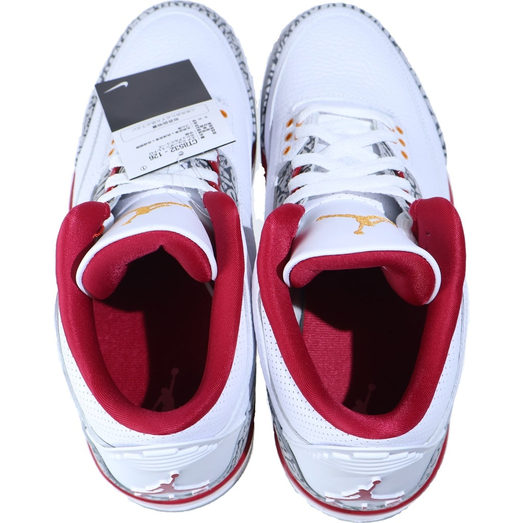 NIKE(ナイキ) AIR JORDAN 3 RETRO CARDINAL RED CT8532-126 エアジョーダン 3 カーディナルレッド ハイカットスニーカー ホワイト/レッド US11/29cm