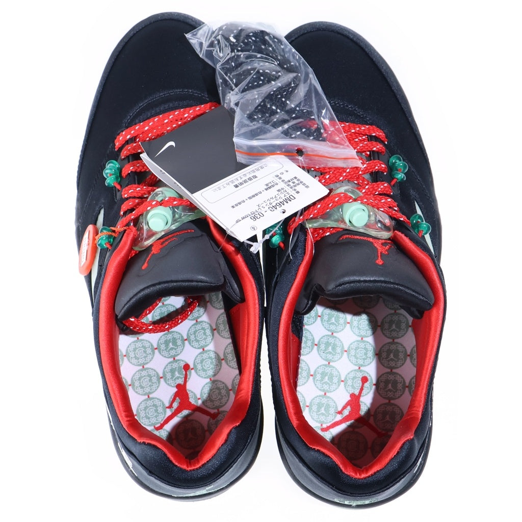 NIKE(ナイキ) ×CLOT AIR JORDAN 5 RETRO LOW SP DM4640-036 クロット エアジョーダン 5 ジェイド ローカットスニーカー ブラック US11/29cm