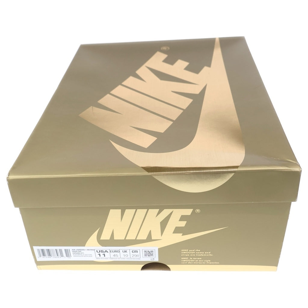 NIKE(ナイキ) AIR JORDAN 1 RETRO HIGH OG DZ5485-071 エアジョーダン1 レトロ ハイカットスニーカー ブラック/ゴールド US11/29cm