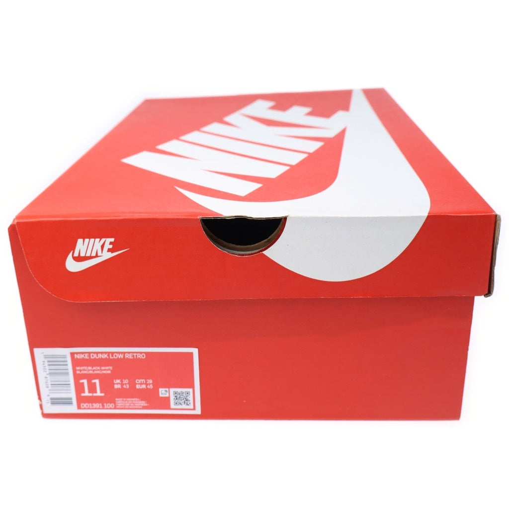NIKE(ナイキ) DUNK LOW RETRO ダンク レトロ ローカットスニーカー ブラック/ホワイト US11/29cm DD1391-100