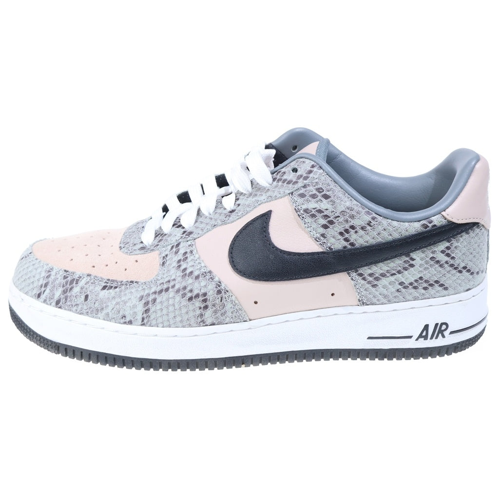 NIKE(ナイキ) BY YOU AIR FORCE1 バイユー エアフォース1 スネークスキン ローカットスニーカー グレー/ベージュ US11/29cm CT3761-991