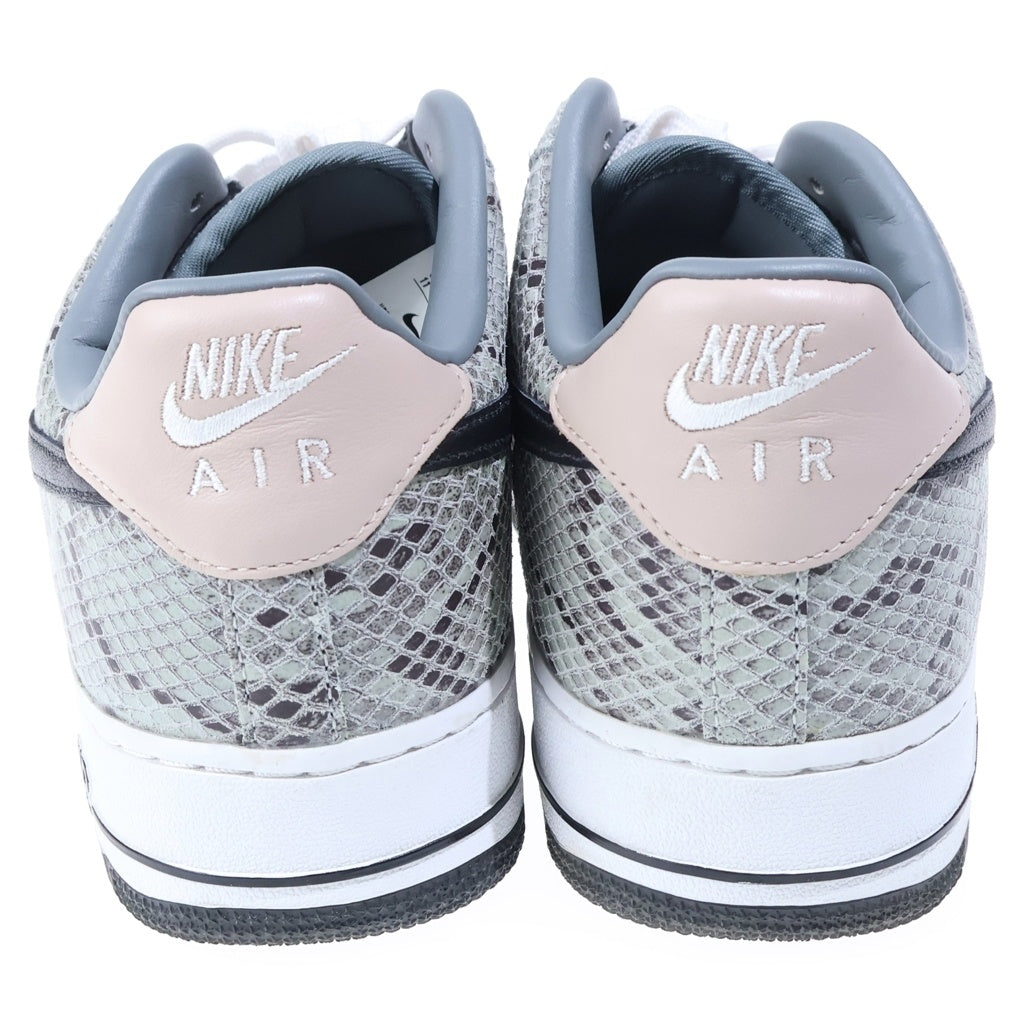NIKE(ナイキ) BY YOU AIR FORCE1 バイユー エアフォース1 スネークスキン ローカットスニーカー グレー/ベージュ US11/29cm CT3761-991