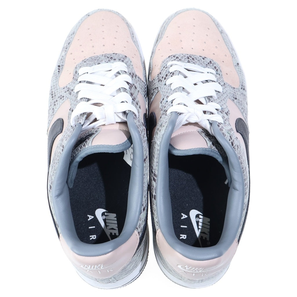 NIKE(ナイキ) BY YOU AIR FORCE1 バイユー エアフォース1 スネークスキン ローカットスニーカー グレー/ベージュ US11/29cm CT3761-991